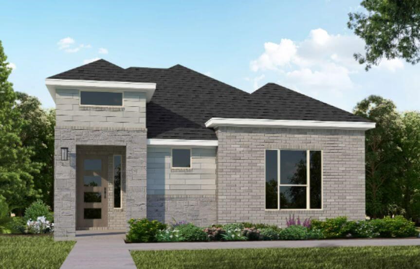 American Legend Plan 1401 Elevation C Stone in The Grove Frisco