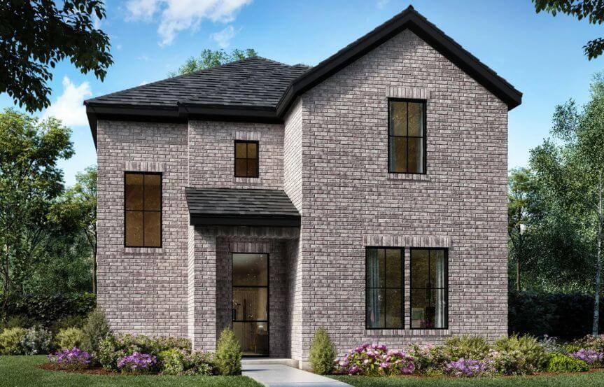 Color Renderings Elevation E 3109 Fate Shaddock Homes in The Grove Frisco