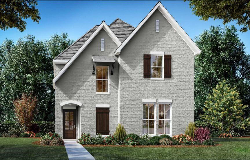 Color Malone 3116 Elevation G Shaddock Homes in The Grove Frisco
