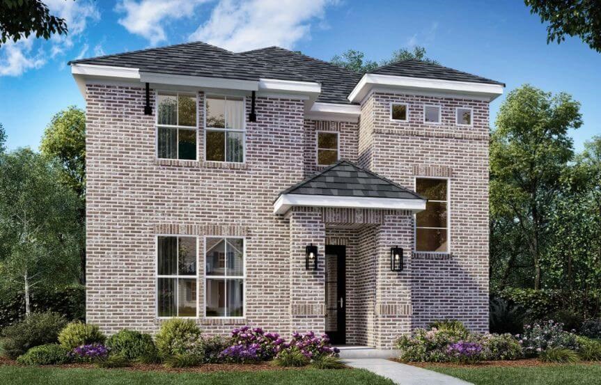 Color Elevation C 3113 Shiner Shaddock Homes in The Grove Frisco
