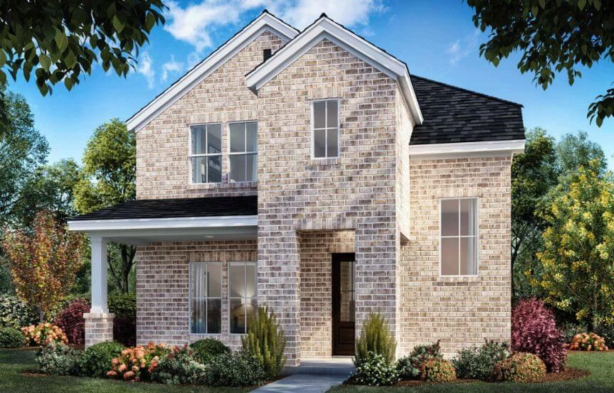 Color Elevation G 3113 Shiner Shaddock Homes in The Grove Frisco
