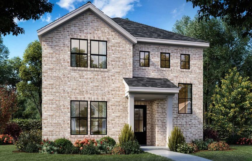 Color Elevation S 3113 Shiner Shaddock Homes in The Grove Frisco