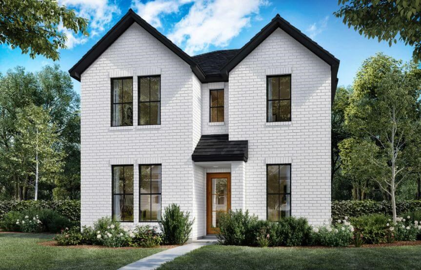 Color Elevation C 3117 Naples Shaddock Homes in The Grove Frisco