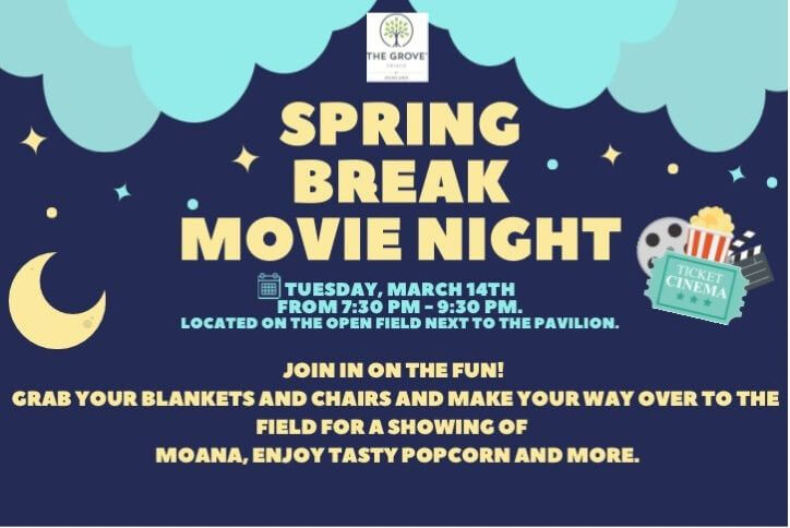 2023 Spring Break Movie Night at The Grove Frisco