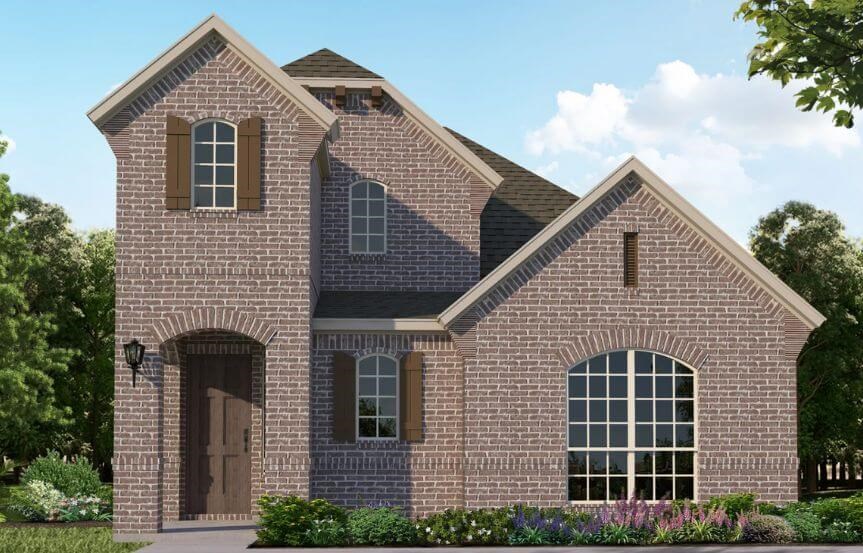 American Legend Plan 1403 Elevation A in The Grove Frisco