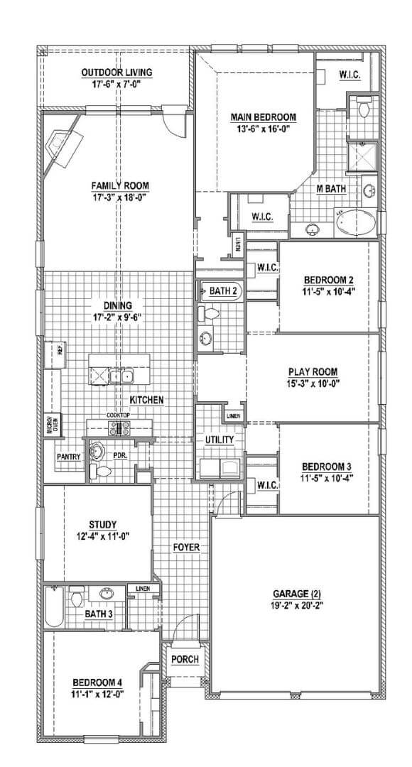 1140 Floorplan American Legend in The Grove Frisco