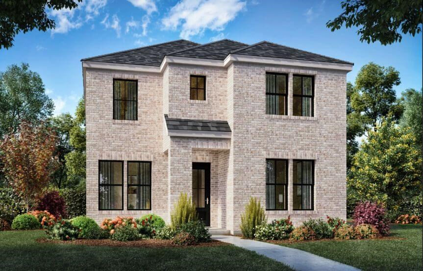 Elevation S 3104 Danbury Shaddock Homes in The Grove Frisco
