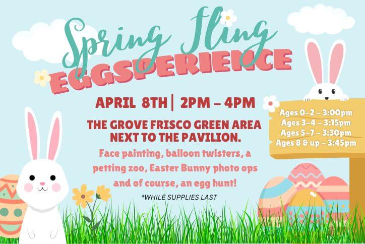 Spring Fling Eggsperience Event at The Grove Frisco