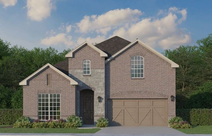 American Legend Plan 1136 Elevation A Stone in The Grove Frisco
