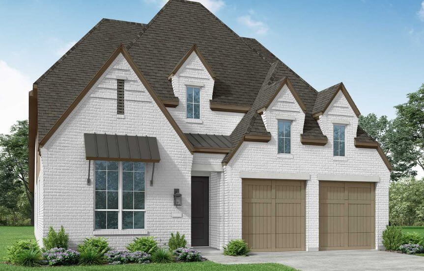 Floorplan 512 Elevation M Highland Homes in The Grove Frisco