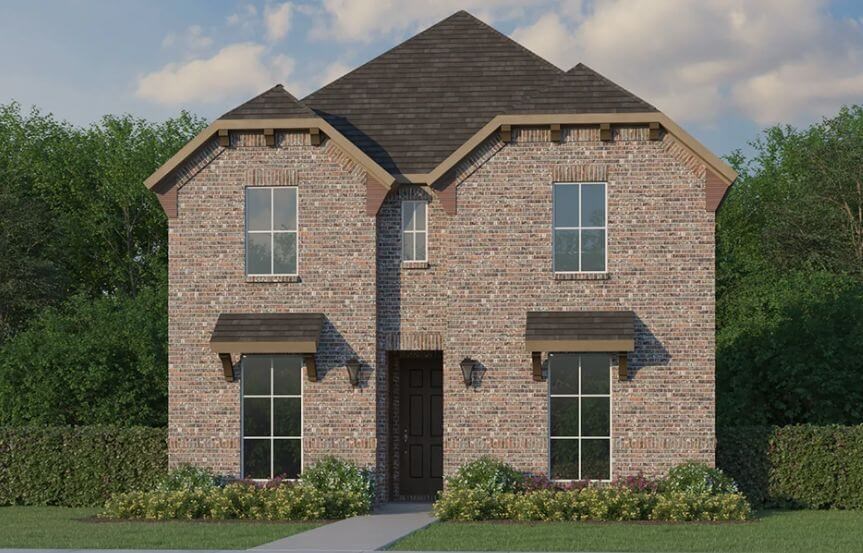 Plan 1410 Elevation B American Legend in The Grove Frisco