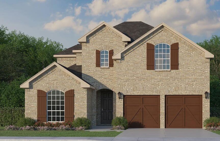 Plan 1540 Elevation A Color American Legend in The Grove Frisco