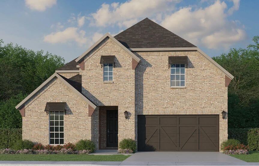Plan 1540 Elevation C Color American Legend in The Grove Frisco