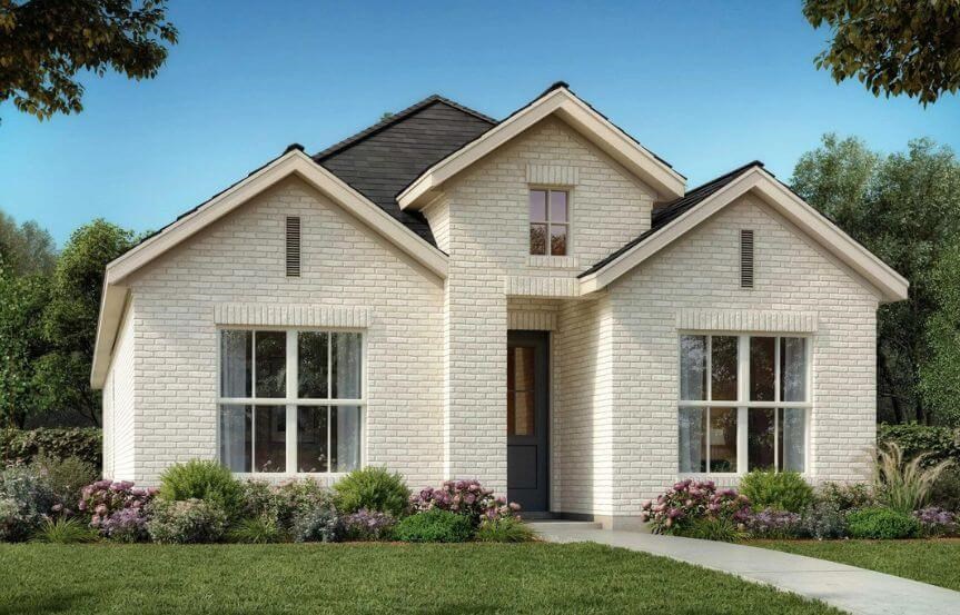 Elevation A Lorena 3123 Shaddock Homes in The Grove Frisco