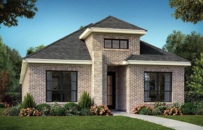 Elevation B Lorena 3123 Shaddock Homes in The Grove Frisco