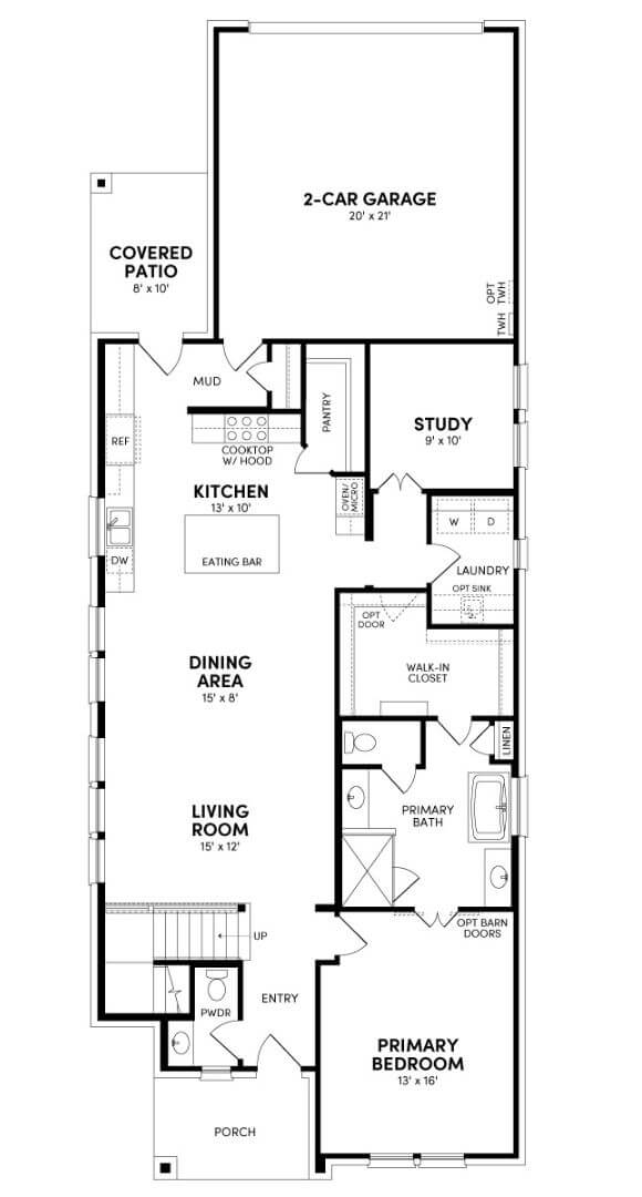Brookfield Plan Linfield Floorplan 1 in TGF