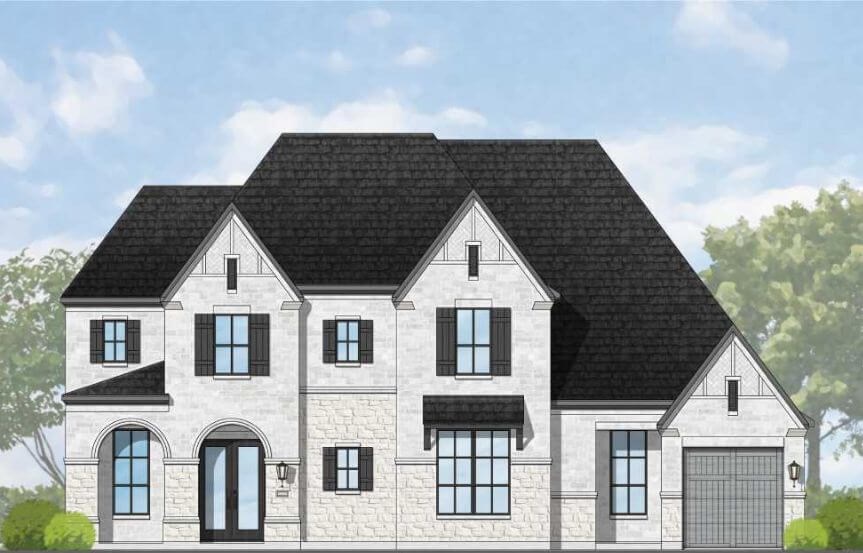 Highland Homes Plan Siena Elevation D in TGF