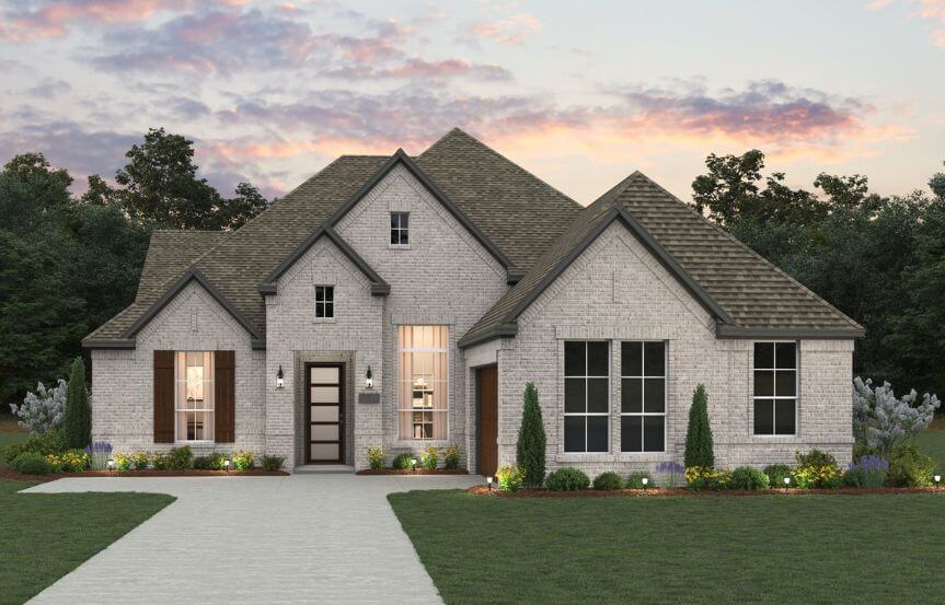 Chesmar Homes Plan Springport II Elevation AS in TGF