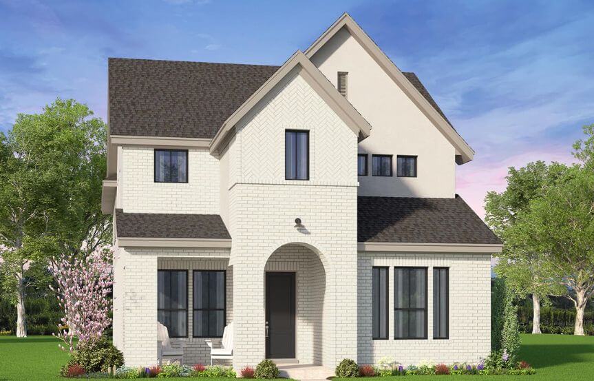 Brookfield Plan Fairfield Elevation Modern European C in TGF