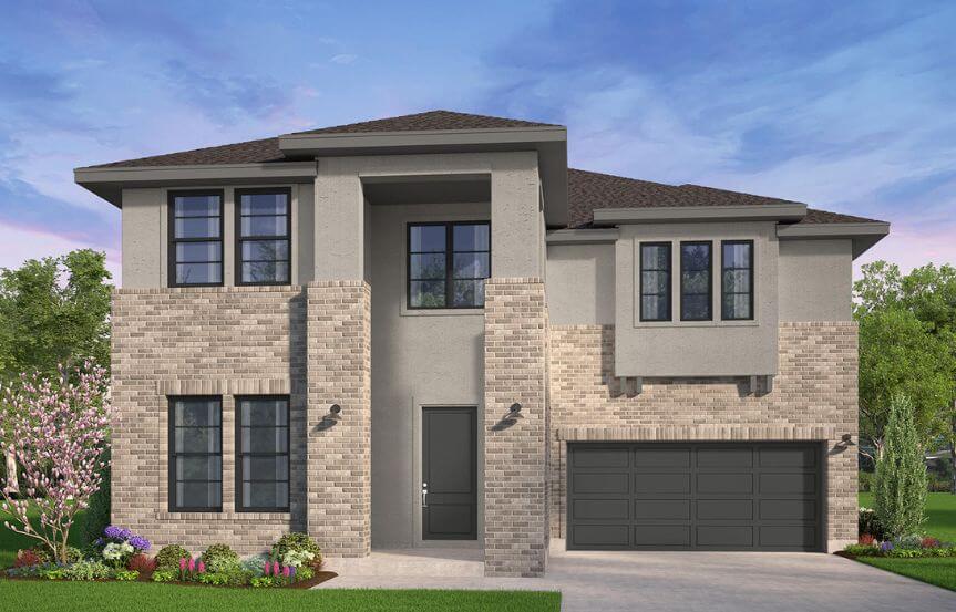 Brookfield Plan Quinlan Elevation Modern Prairie B in TGF