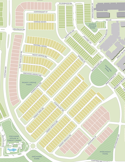 Snapshot of The Grove Frisco Community Map | New Home community in Frisco, TX