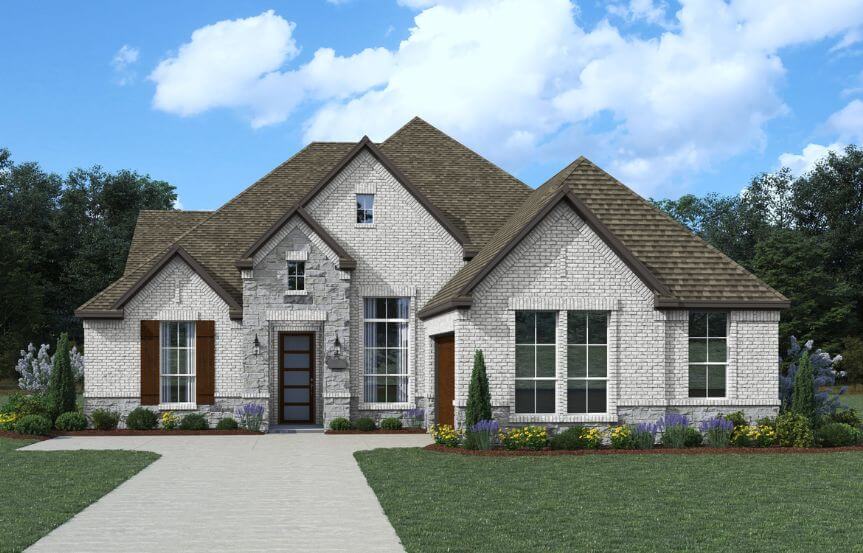 Chesmar Homes Plan Springport II Elevation AS in TGF