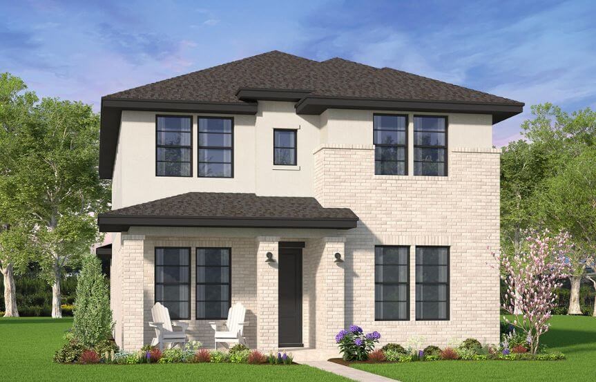 Brookfield Residential Aurora Plan Modern Elevation in TGF