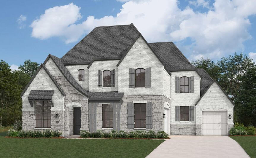 Highland Homes Plan Livorno Elevation E in TGF