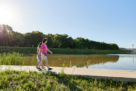 The Grove Frisco Bluestem Park Pond in Frisco, TX