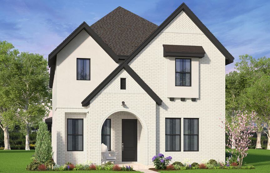 Brookfield Residential Aurora Plan Traditional Elevation in TGF