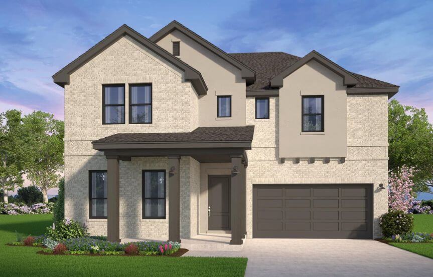 Brookfield Plan Hillsdale Elevation Traditional A in TGF